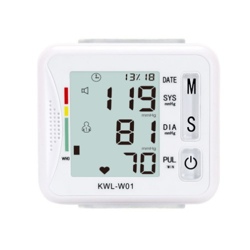 Portable Household Sphygmomanometer Digital LCD Display Wrist Electronic Blood Pressure Monitor
