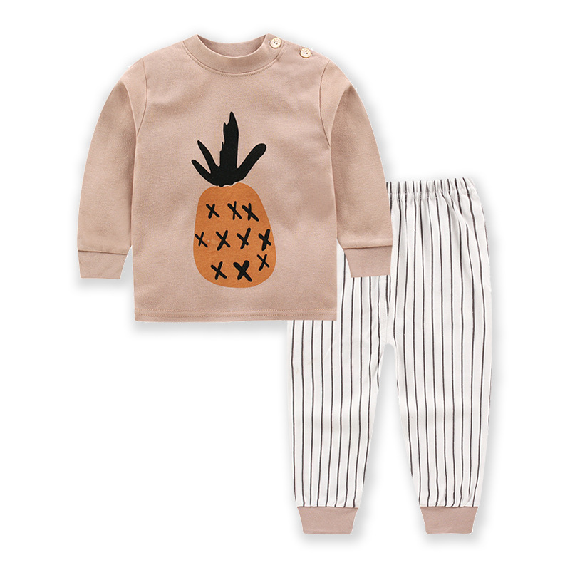 Newborn baby clothes set Winter Cartoon baby boy Clothes 2PCS Cotton baby girl clothes set soft underwear infant clothes set