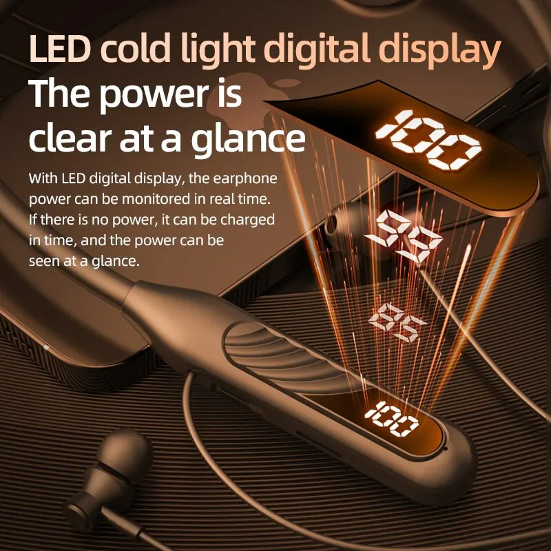 1800 Hours of battery life Wireless Bluetooth Earphones Headphones Outdoor Sports Headset Control Earbuds for Muisc