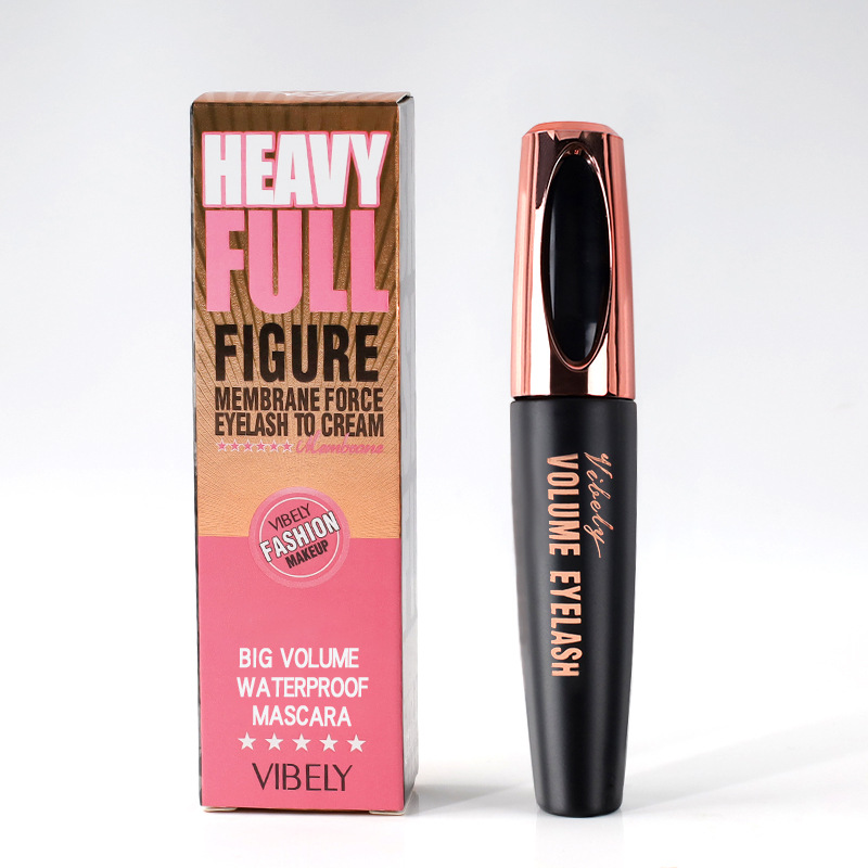 Waterproof mascara will last for a long time Makeup Eye black cross-border super long thin brush head curly