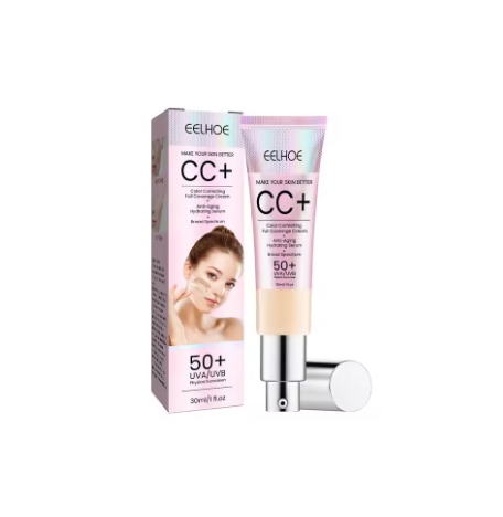 Foundation CC Cream Waterproof Concealer Full Coverage Natural Oil-Control Whitening Cosmetics Long Lasting SPF 50 Makeup
