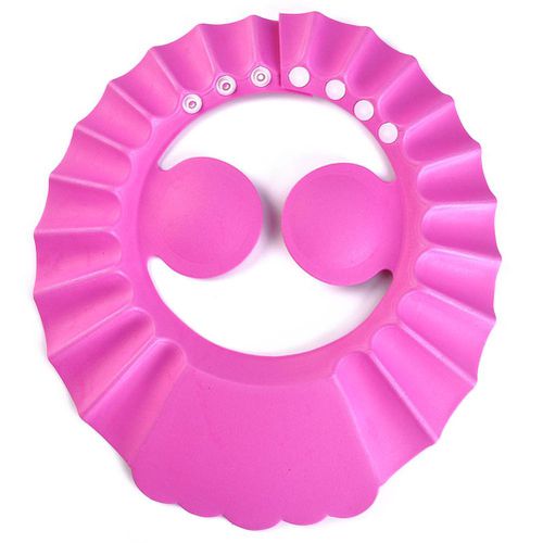 Cute Adjustable Baby Kids Shampoo Bath Bathing Shower Cap Hat Wash Hair Shield