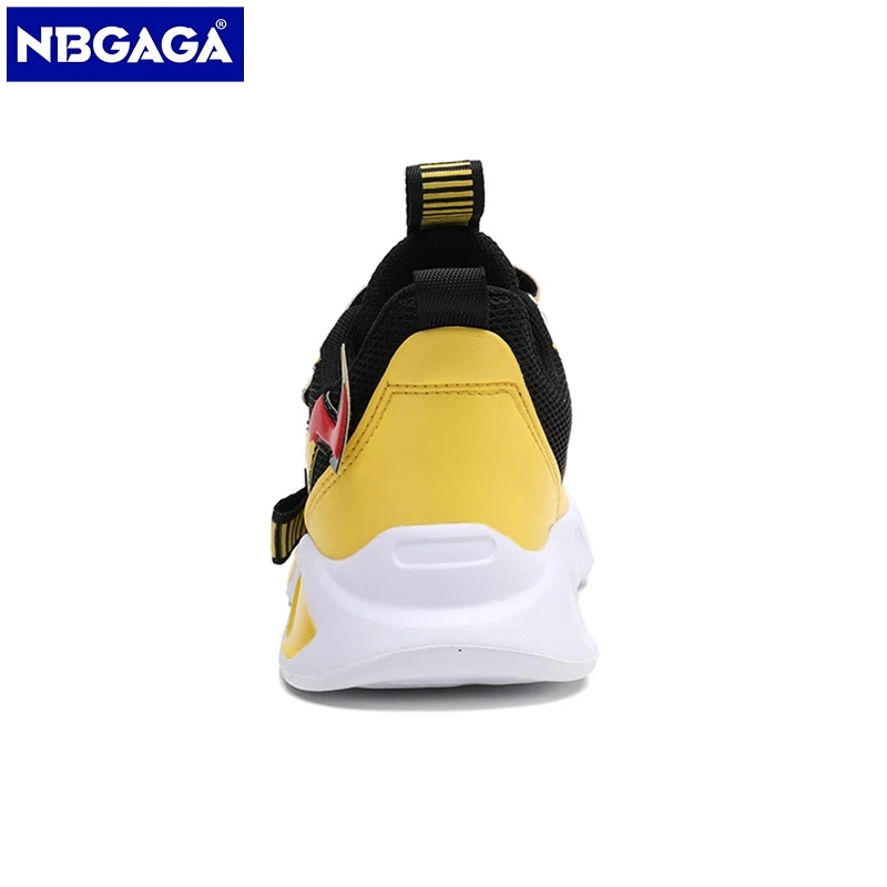 Cartoon Kids Shoes for Boys Mesh Sneakers Children Casual Sport Little Boy Running Tenis Yellow School Student Shoes