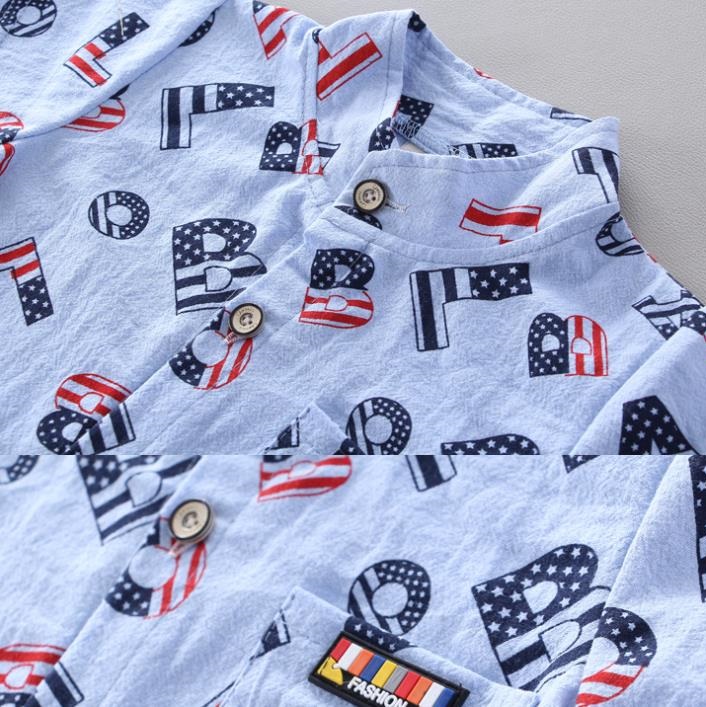 Stripe Shirt Tops+Shorts Baby Boy Clothes Gentlemen Short Sleeve Soft Cotton Toddler Outfits Set &
