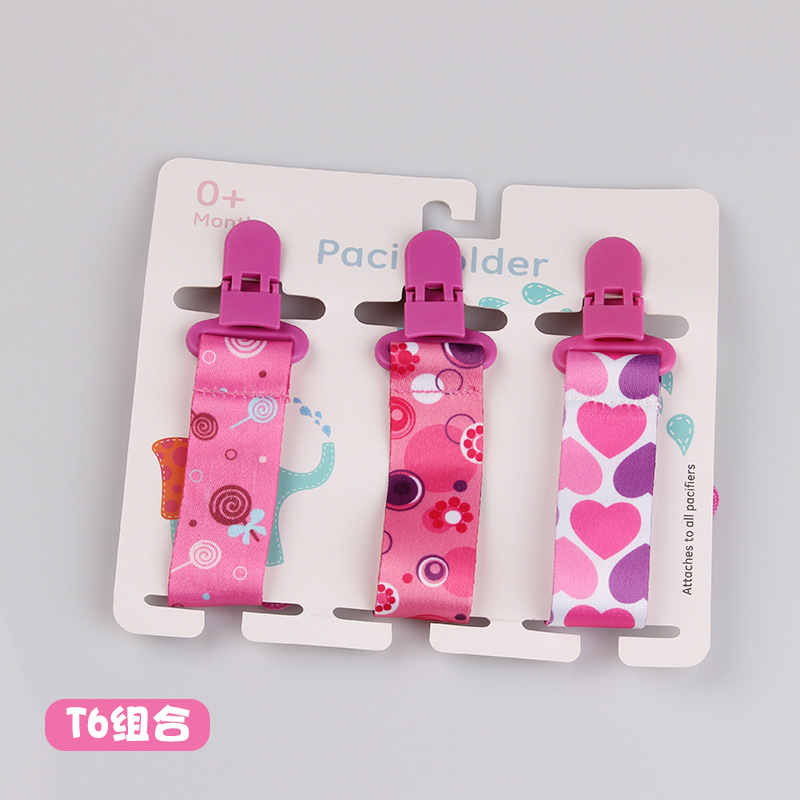 3 /Set Baby Pacifier Clips Pacifier Chain Dummy Clip Nipple Holder For Nipples Children Pacifier Clip Soother Holder attache