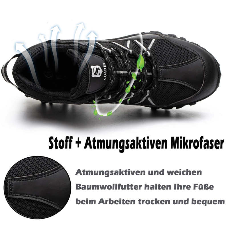 Casual labor insurance shoes men's anti-smashing and anti-piercing lightweight breathable steel toe cap safety shoes protective