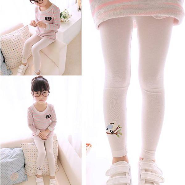 Hot Sell Baby Girl Stretch Leggings Pants Toddler Child Candy Color Trousers
