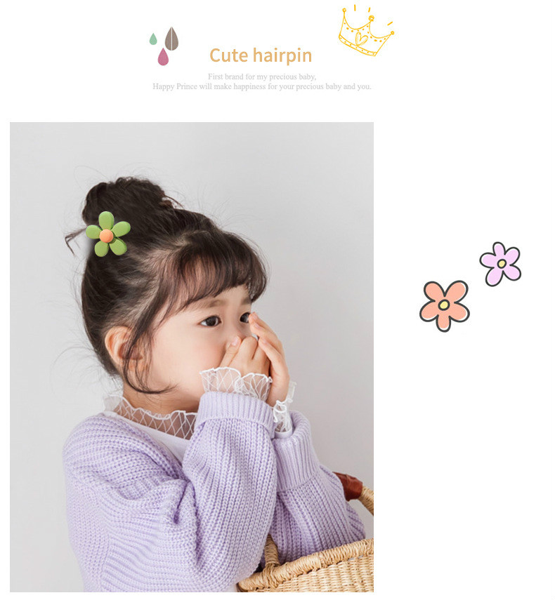 Children's hair with rubber bands and flowers will not hurt, high elastic head rope, little girl hair accessories
