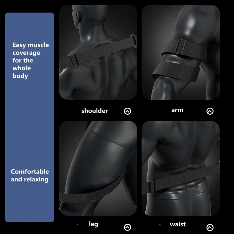 New Fascial Gun Muscle Relaxing And Relif Fatigue Vibration Massager Low Noise Multifunction Massage-Head and Belt Body Relaxer