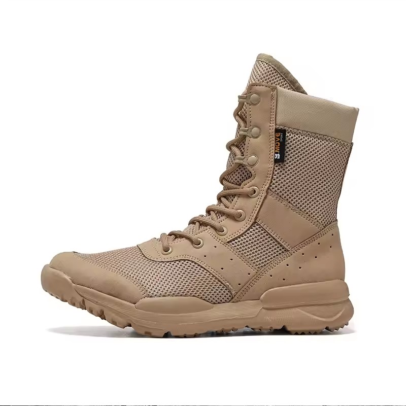 Summer Breathable Hiking Boots Mens High Top Outdoor Climbing Mountaineering Shoes Lightweight Boots Size 37-46