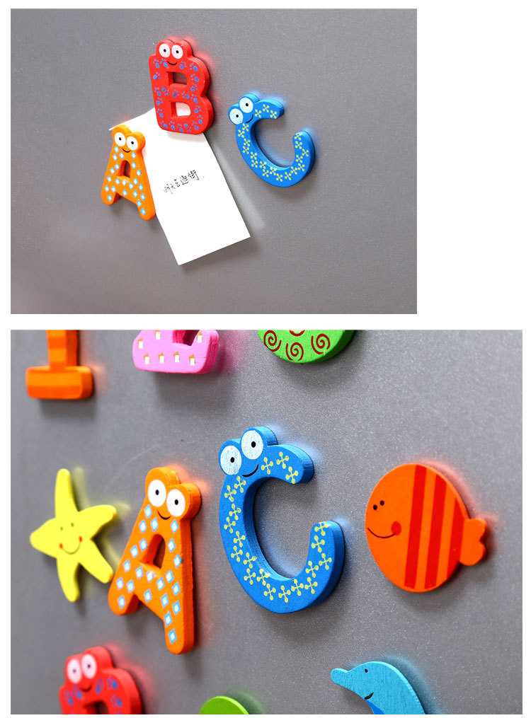 Learning supplies teaching aids 26 package English letters fridge magnets