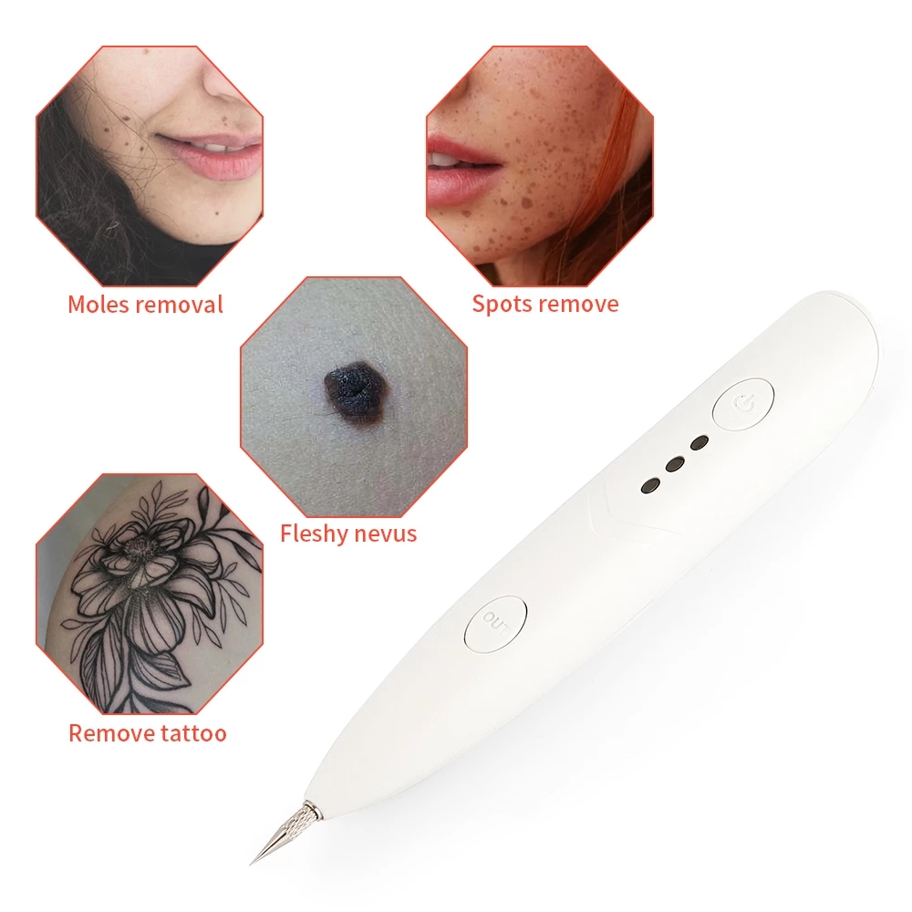 Skin Care Laser Pen Mole Tattoo Freckle Removal Pen Sweep Spot Mole Removing Wart Dark Spot Remover USB Plasma Pen Beauty Care