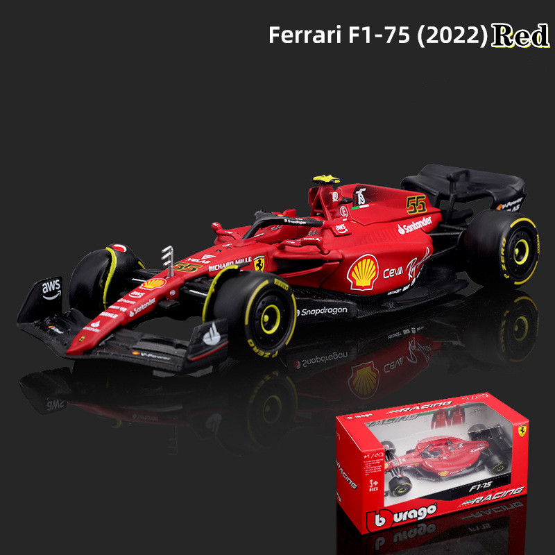 1:43 higher than the United States, Ferrari Formula F1-75 racing alloy car models, decorative parts, car models collection
