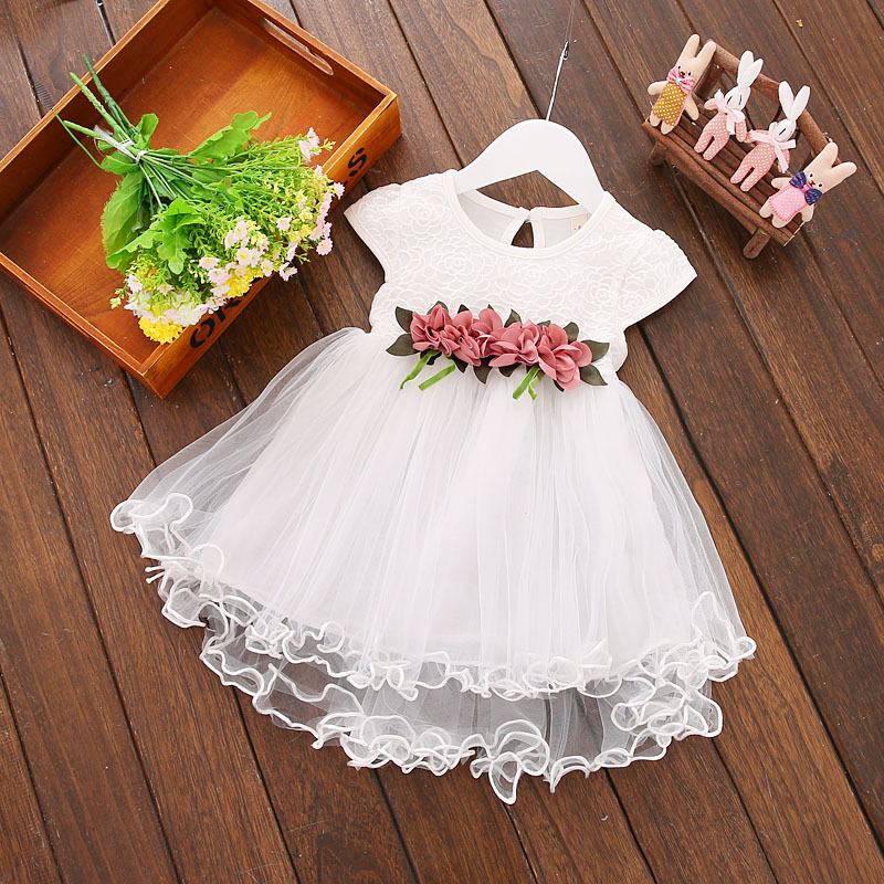 Kids Dress Toddler Baby Girls Summer Dresses Floral Dress Princess Party For Girls Clothing Wedding Tulle Dresses