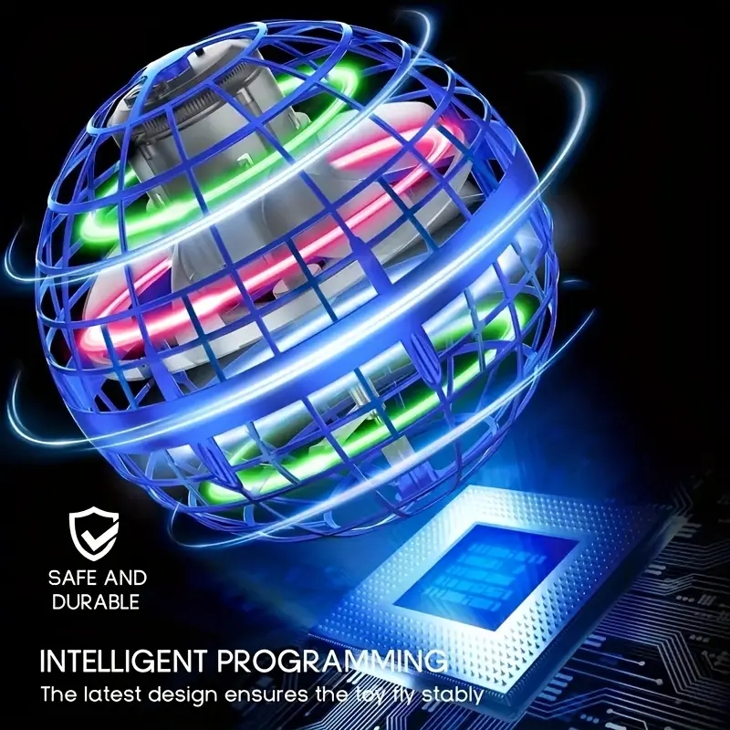 1pc UFO intelligent spinning ball flying ball intelligent sensing spinning ball floating ball magic ball black technology toy