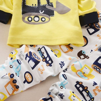 2pcs/set Kids Clothing Set Cotton Toddler Boys ClothesSets Cartoon Summer Top Suits Girls Clothes Outfits Tracksuit