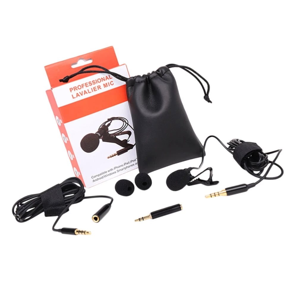 Lavalier microphone interview microphone lapel condenser microphone mobile phone mini recording lavalier microphone