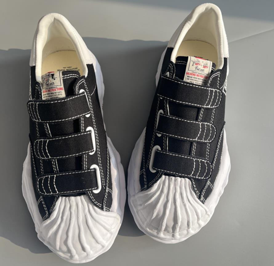 shell head magic tape mmy men's and women's thick sole height increasing dissolving canvas board shoes