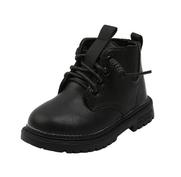 Boys and girls new leather low-top ankle boots girls fashion trend Martin boots