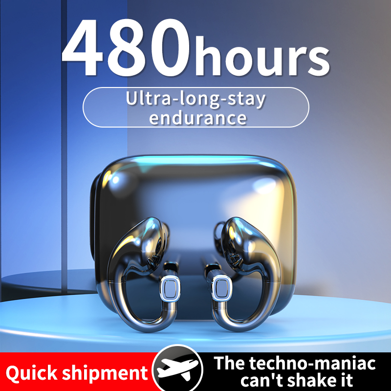 Sport Wireless Headphone HIFI Surround Subwoofer Bluetooth 5.3 TWS Earphone Ear-Clip Comfortable To Wear Bone Conduction Concept