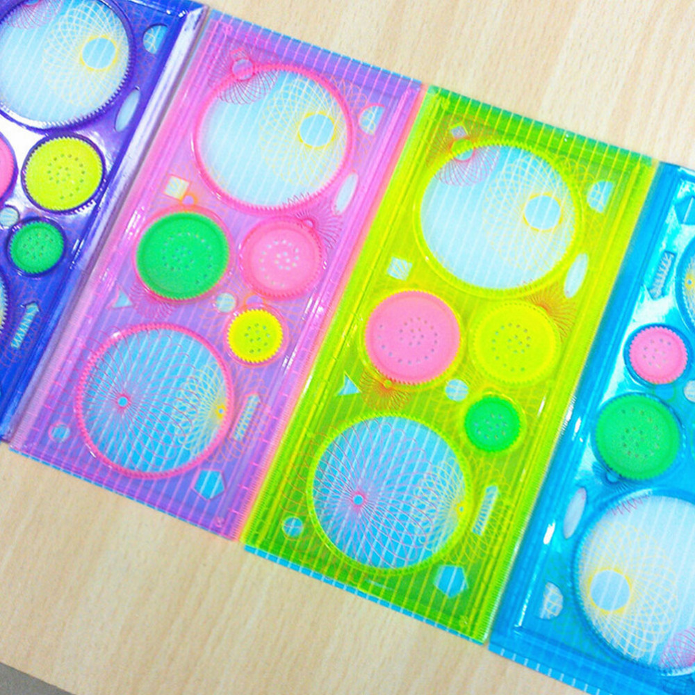 Spirograph Geometric Ruler Drafting Tools Stationery Students Toys Set Learning Art Sets Children Drawing Toys