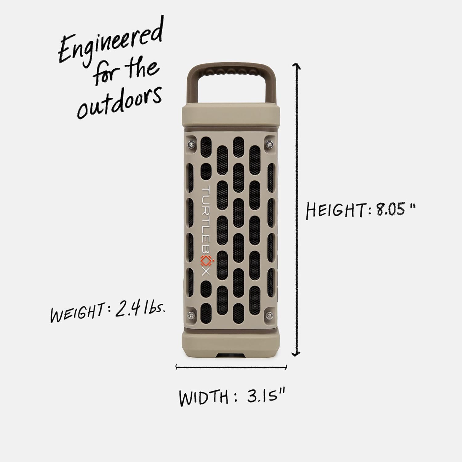 Turtlebox Ranger: Loud! Outdoor Portable Bluetooth 5.4 Speaker | Rugged, Waterproof, Ultra-Portable | Plays to 105db, Deep Bass, Shockproof, Unlimited