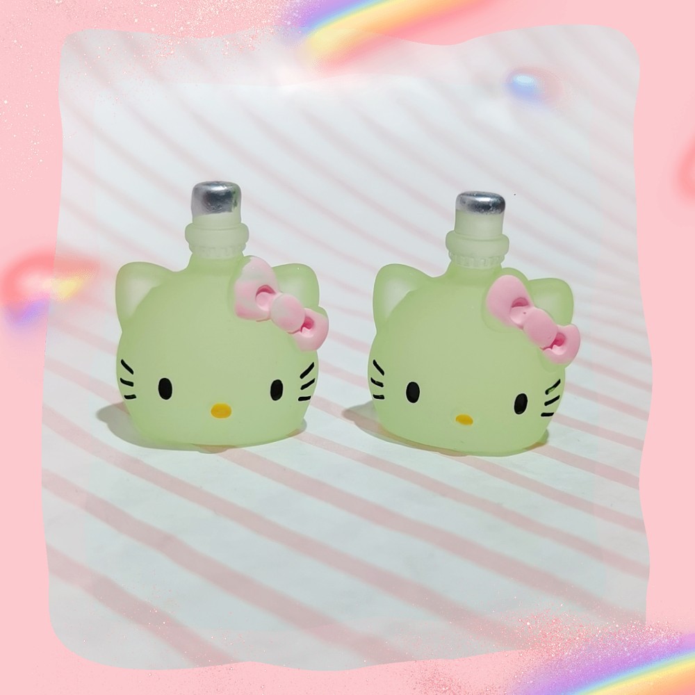 10pc new luminous effect KT cathead perfume bottle DIY food accessories resin ornaments