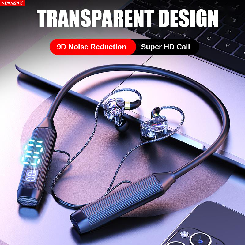 50H Play Time Wireless Headphones 9D Surround Bass ENC Bluetooth Earphones Neckband Earbuds Waterproof Sports Gaming Headsets