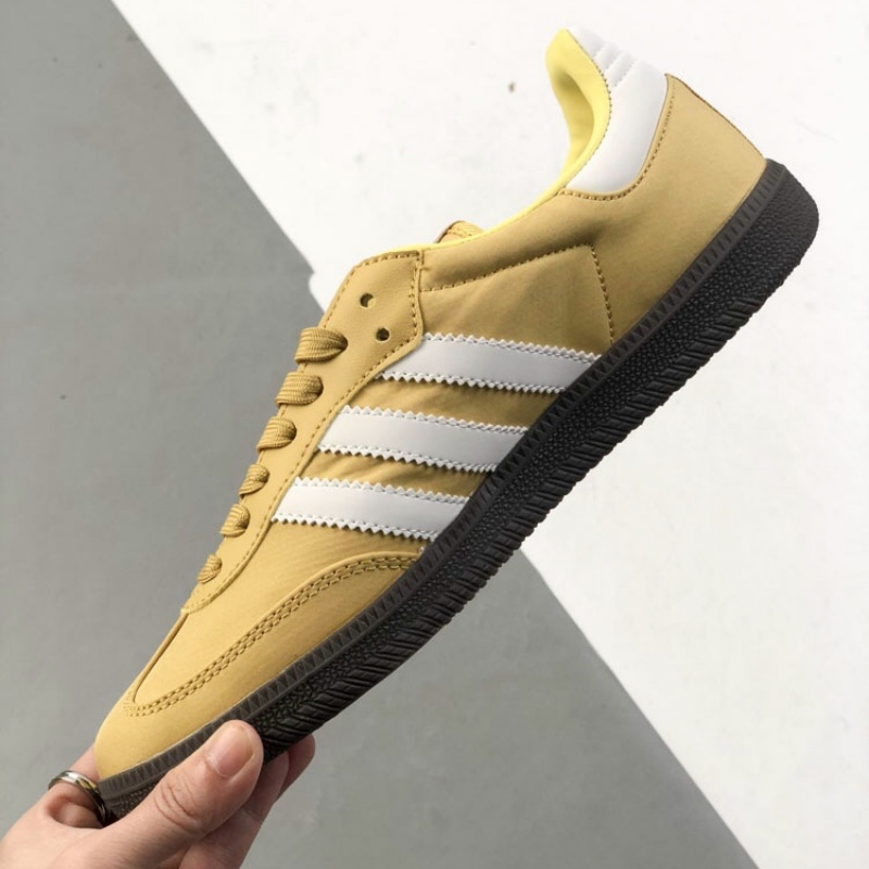 New summer meridian egg yellow retro nylon de training shoes breathable canvas samba casual men's and women's sports shoes
