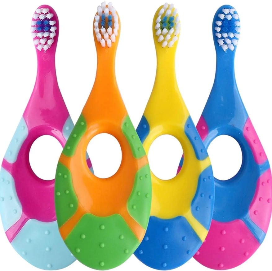 2PCS KidsToothbrush Children With Soft Bristles BPA-Free Toddler Toothbrush Training Deciduous Teeth Toothbrush
