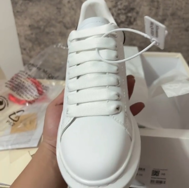 Alexander McQUEEN casual shoes light white shoes leather sneakers platform platform shoes Alexander McQUEEN sneakers 36-44