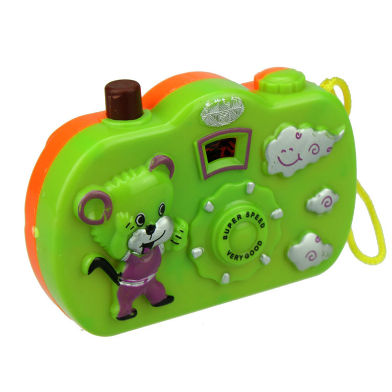 1pc New Funny Projection Camera Toy Muilti Animal Pattern Light Projection Educational Study Toys Children Random Color