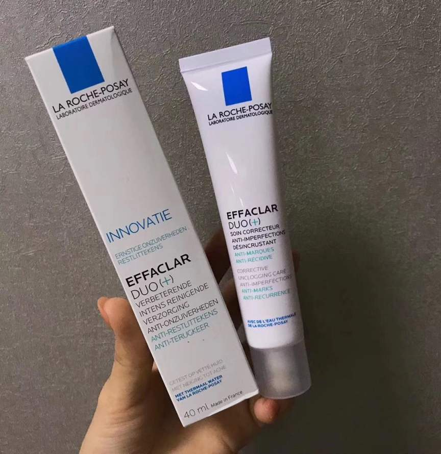 2Pcs La Roche Posay Sunscreen and Effaclar duo+ SPF50+ Oil Control Acne Removal Cream Acne Spots Moisturizing Cream Face Care
