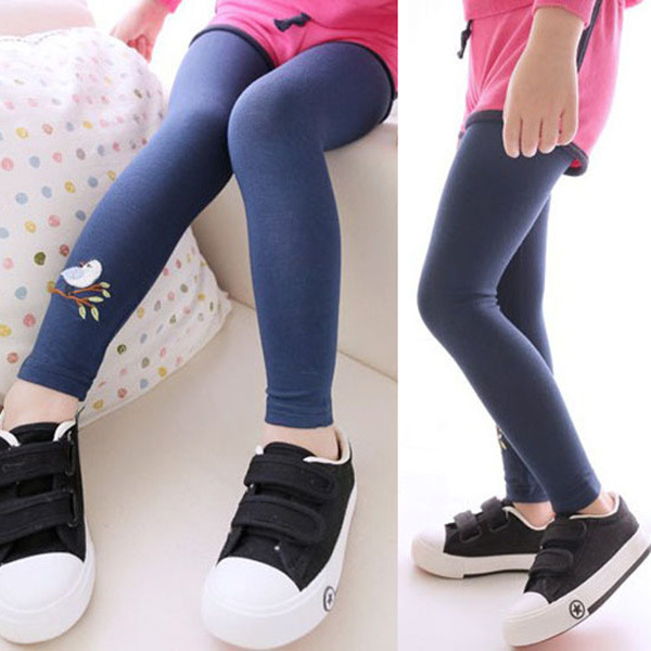 Hot Sell Baby Girl Stretch Leggings Pants Toddler Child Candy Color Trousers