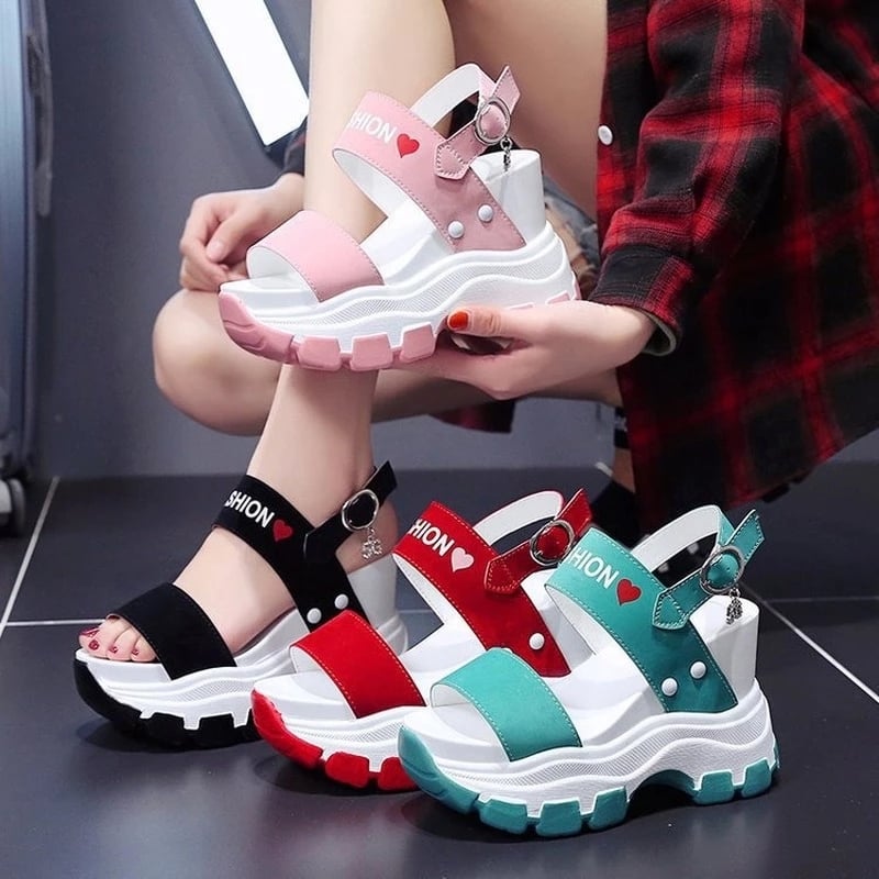 New Summer Women Platform Sandals Female Wedges Comfortable Shoes for Women Fish Toe Outdoor Height Increase Sandalia