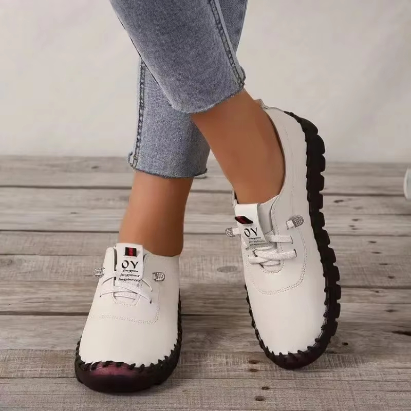 2025 Women's Flat Shoes New Orthopedic Loafers Woman Moccasins Stitched Slip On Ballet Flats For Women Nurse Shoes Medical