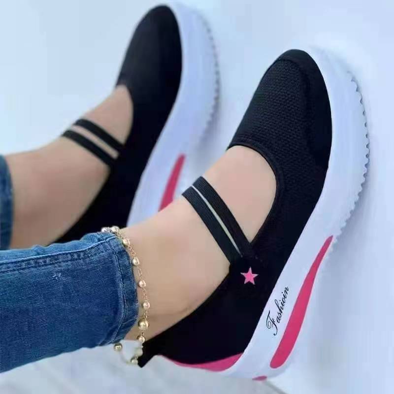 Summer new large European and American daily low top flat heel round toe casual single shoes for women