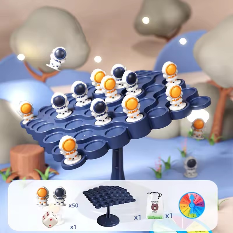 Astronaut Balance Tree for Kids, Montessori Math Toys, Balance Board Game, Parent-Child Interaction, Board Balance Game, Toy