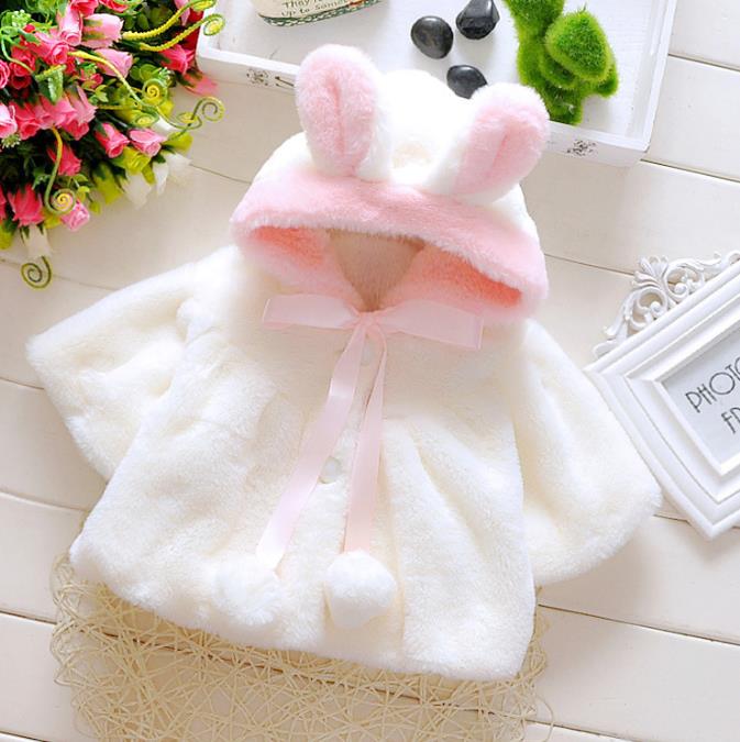 autumn and winter girls small shawls baby cloak children's outside clothing kids princess pearl lapel fur coat