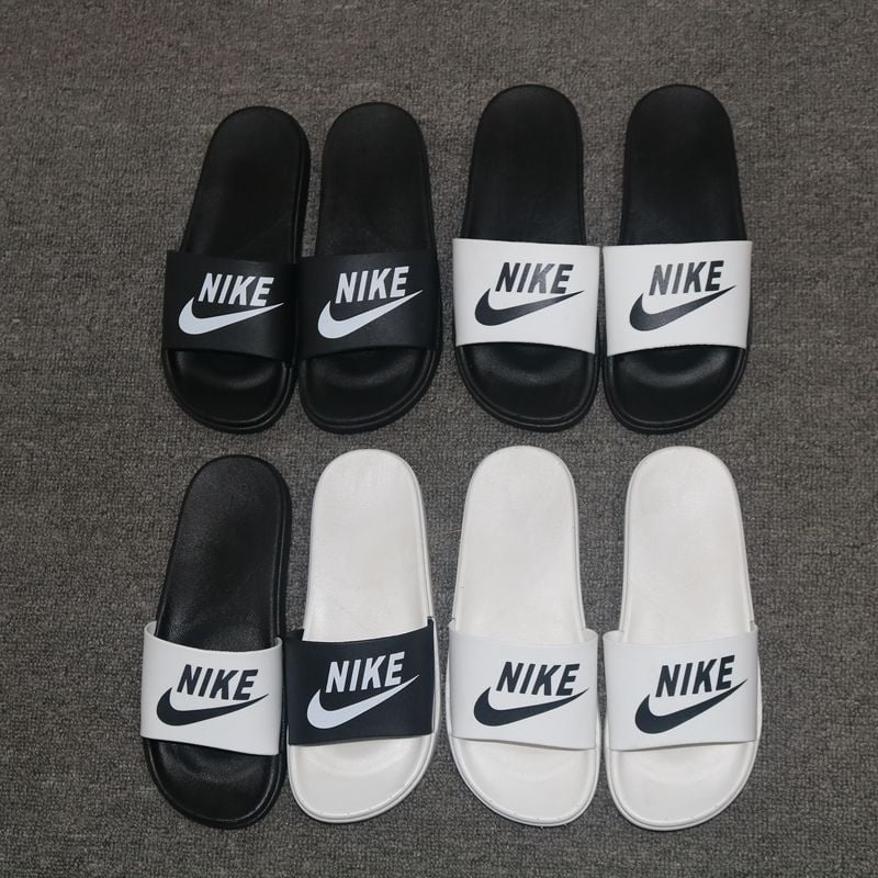 Nike new color striped flip flops beach shoes men's EVA slippers home shoes domestic export