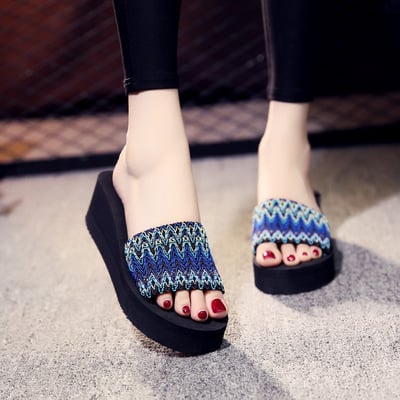 Summer women's sandals ladies fashion slippers open toe Roman shoes Wedge Platform sandals casual female's shoes