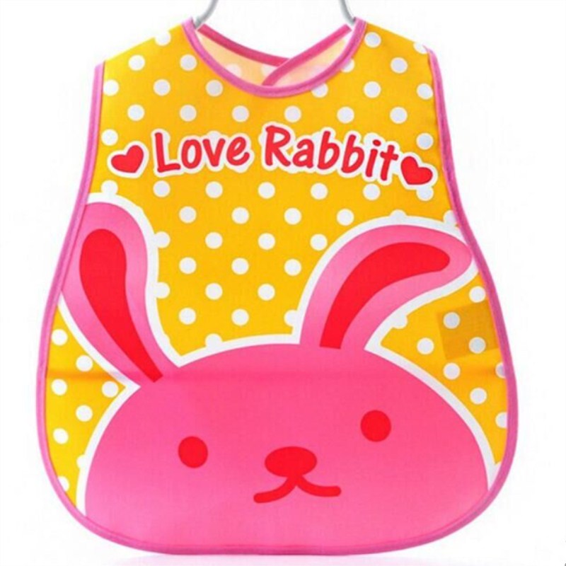 Baby Bibs EVA Waterproof Lunch Bibs Boys Girls Infants Cartoon Pattern Bibs Burp Cloths For Children Self Feeding Care