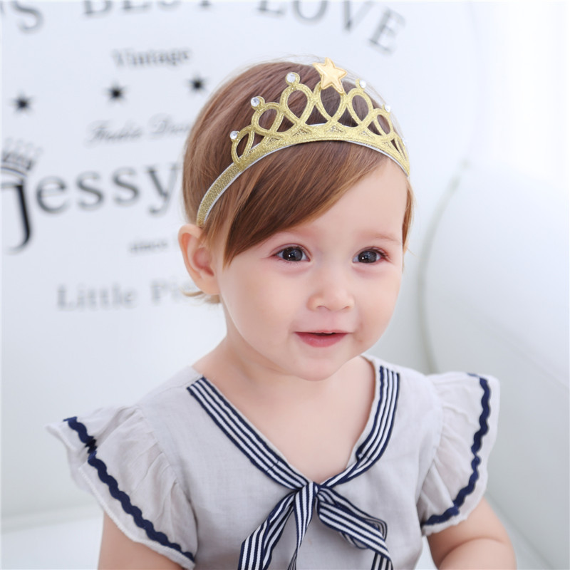 New Korean children's small five-star crown hair accessories hair band baby baby headwear