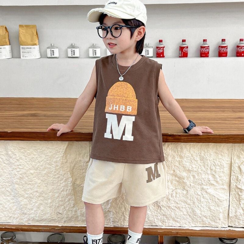 Children Sets Kids Clothes Boys Girls Vest Suit Summer Children's Clothing baby T-Shirts Shorts Tank Top Sleeveless