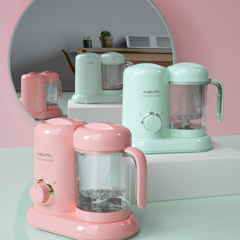 20V Electric Baby Food Maker Stainless Steel Cooking Maker Steamer Multifunction Mixing Grinder Blenders Processor Shatterproo
