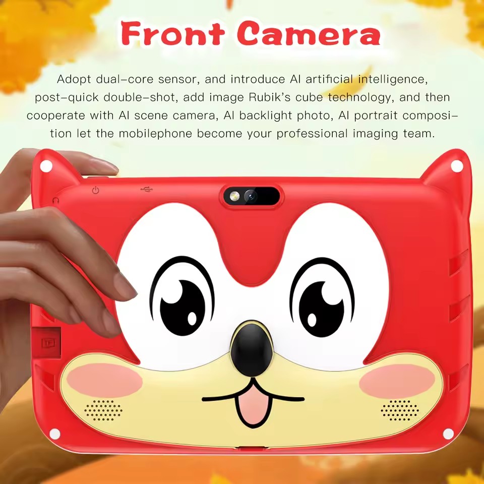 New 5G WiFi 7 Inch Study Education Kids Tablet Quad Core 4GB RAM 64GB ROM Dual Cameras Children's Gift Tablet Pc Android 13