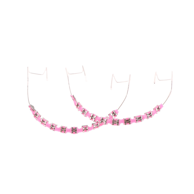 Temporary Tooth Decoration With Braces Box Comfortable Metal Bracket Gift for Family Temporary Tooth Decoration with Metal Wire