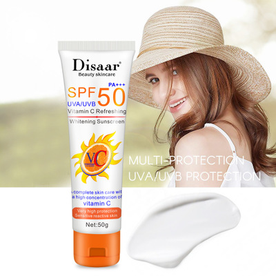 Hot Summer sun screen VC whole body anti-sweat waterproof UV isolation hydrating and moisturizing sunscreen for men and women