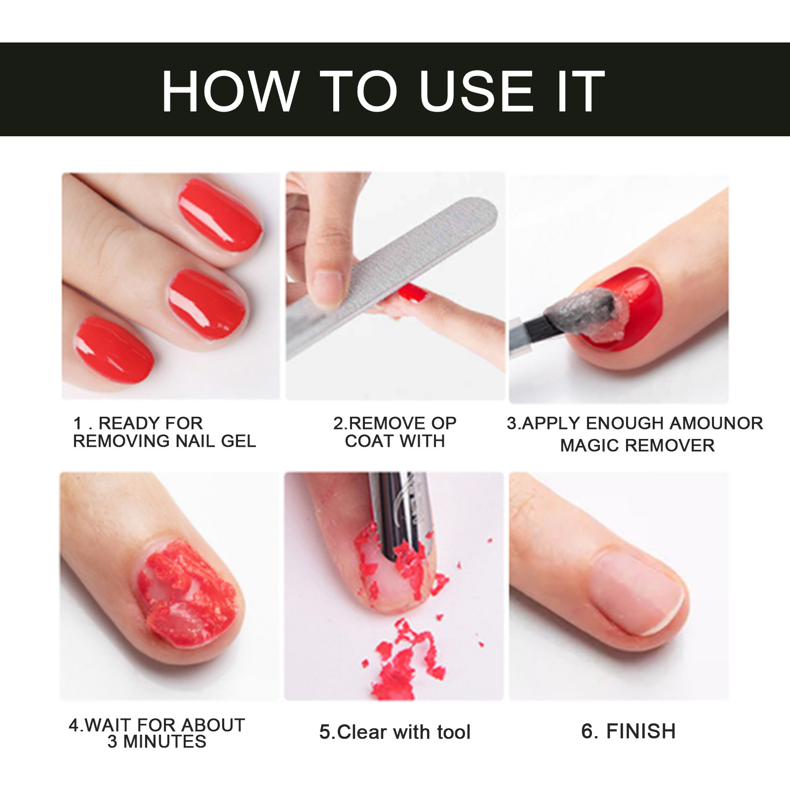 1pc30ml EELHOE nail remover explodes nail remover magic nail remover special easy nail remover gel for nail salons
