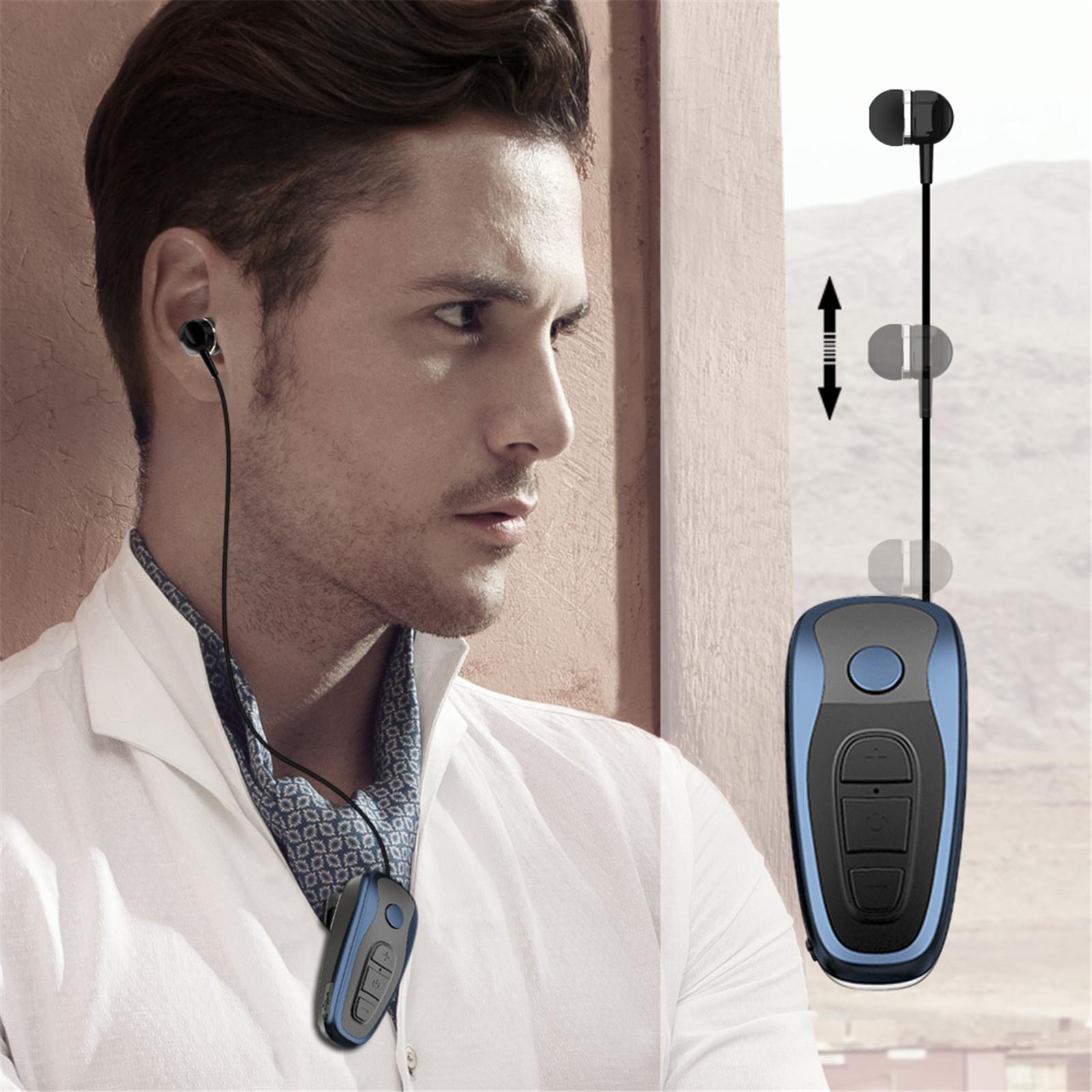 Q7 Wireless Bluetooth-compatible 5.1 Headset Vibrating Alert Wear Clip Earphone Wireless Earphone Earsets With Mic Mini Portable